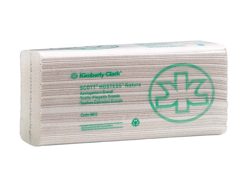 SCOTT® Handtücher Einmalhandtücher, 3.800 Stk, 24,7 x 23 cm, natur, ZZ Falz