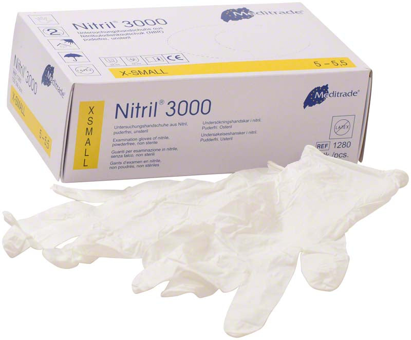 Nitril® 3000 Nitril Untersuchungshandschuhe, puderfrei, 100 Stk, XS