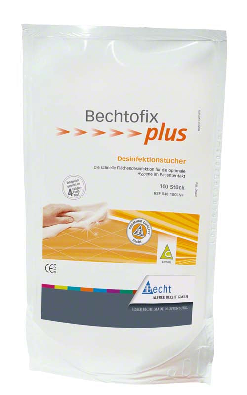 Bechtofix plus, Wischdesinfektionstücher Refill 100 Stk 14x20 cm