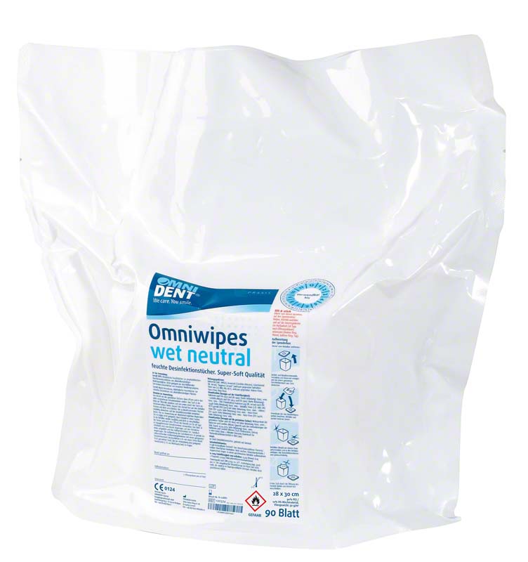 Omniwipes wet Flächendesinfektionstücher, 28x30 cm, neutral 90 Stk