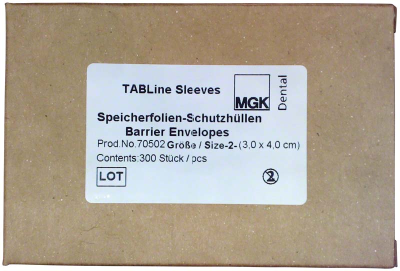TABLine Speicherfolienhülle, 300 Stk, 3 x 4 cm, Gr.2