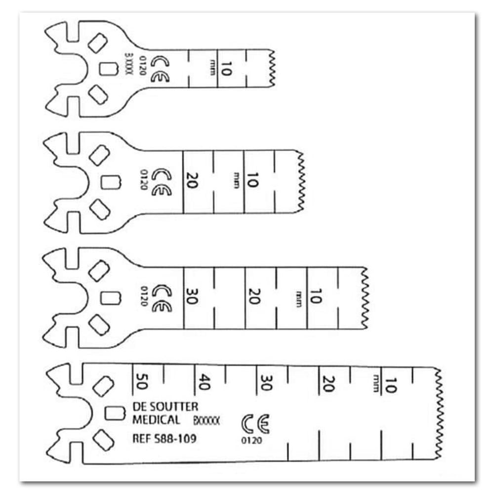 Oszillierende Säge MPX/MPZ, Sägeblatt 0,4 x 46 x 15mm (S88-109)