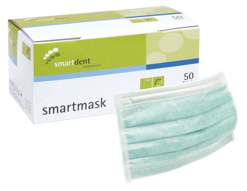 smartmask Mund-Nasen-Schutz, Gummizug, 50 Stk, grün