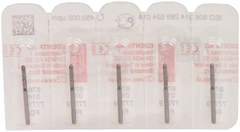 Omni Diamanten 878 für FG, 19 mm, standard, Torpedo zylindrisch ISO 014