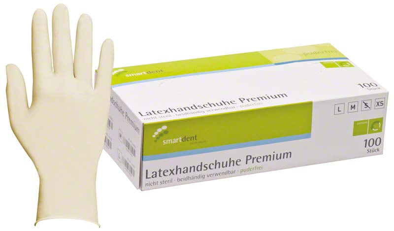 smart Latex-Untersuchungshandschuhe premium, puderfrei, 100 Stk, S