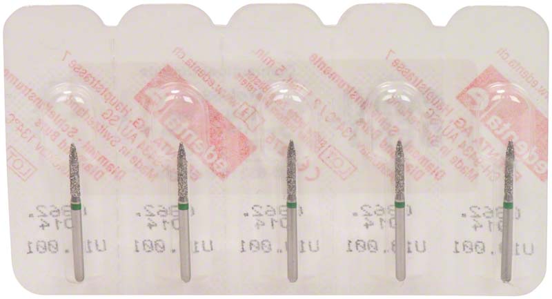 Omni Diamanten 862 für FG, 19 mm, grün grob, Flamme ISO 014
