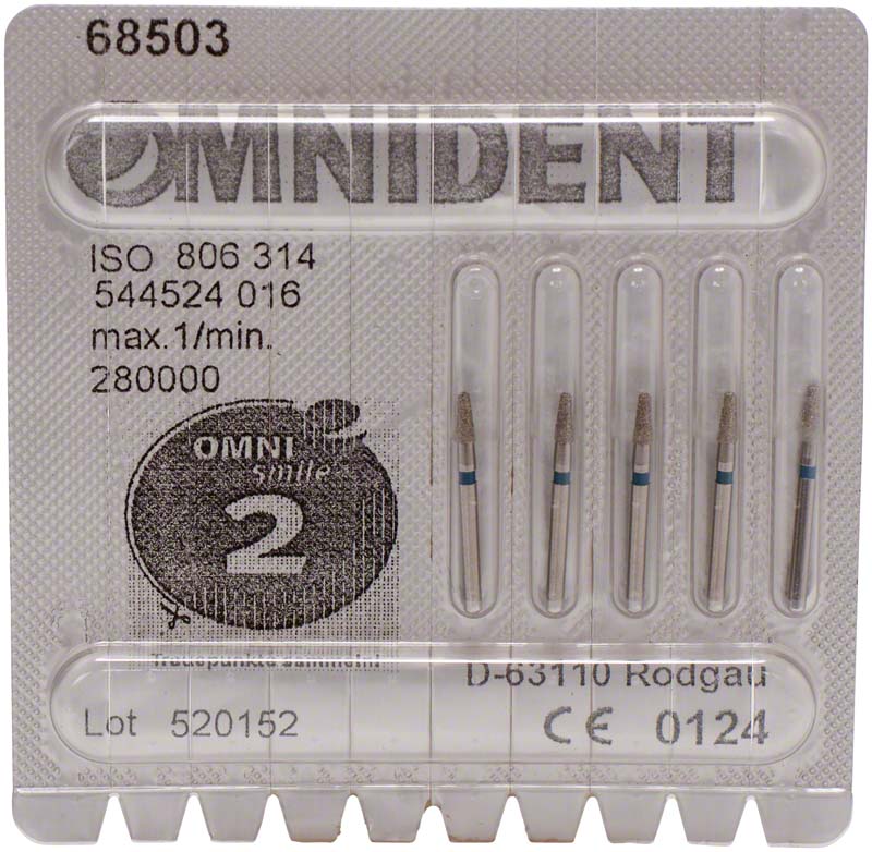 Omni Diamanten 845 für FG, 19 mm, standard, Konus Kante rund ISO 016