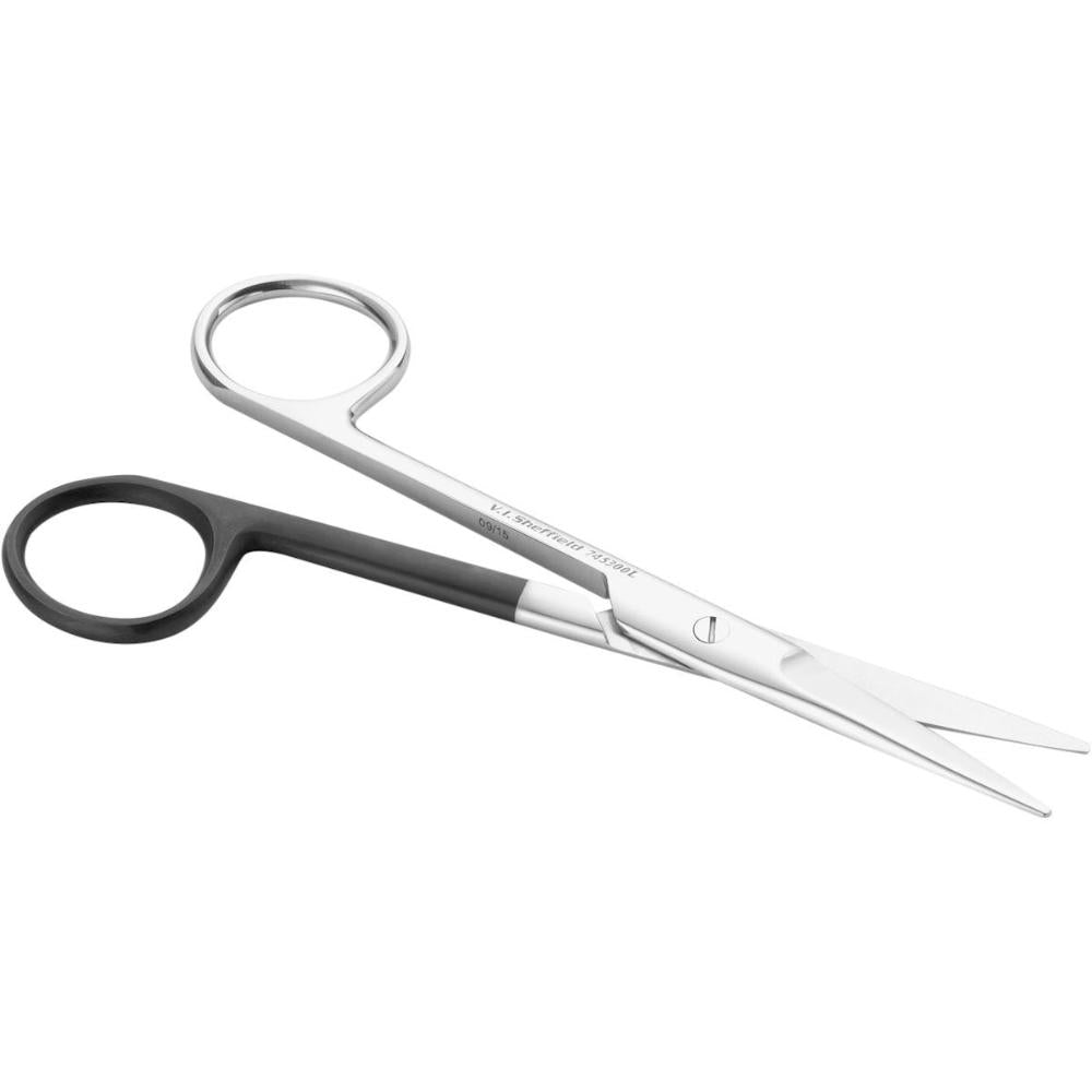 Irisschere für Linkshänder, gebogen, 110 mm lang (744130L)
