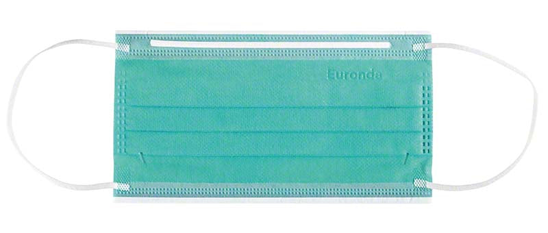 Monoart® Mund-Nasen-Schutz Pro 4 Perfect Fit, Gummizug, 50 Stk, grün