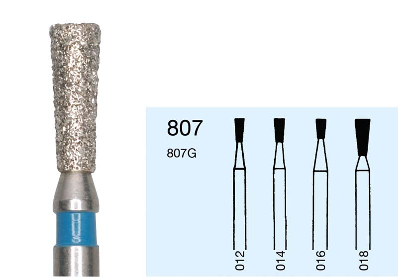 Omni Diamanten 807 für Turbine, 19 mm, grün grob, umgekehrter Kegel ISO 016