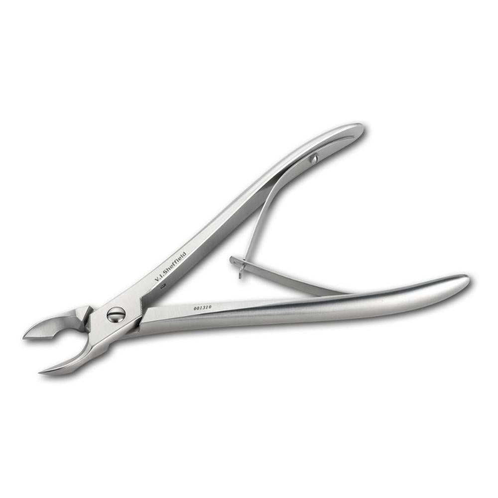 Kleine, gewinkelte Knochenzange 15mm Maul, 170mm lang (001310)