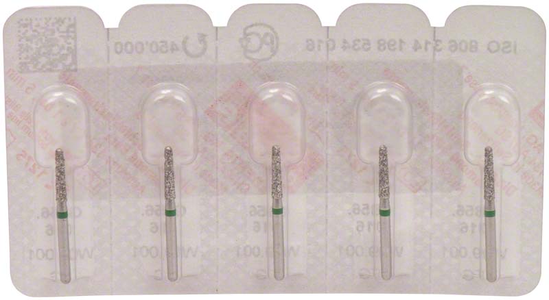 Omni Diamanten 856 für FG, 19 mm, grün grob, Konus rund ISO 016