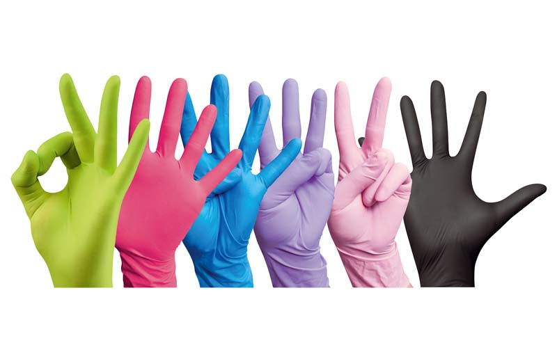 Monoart® Einmalhandschuhe Nitril, puderfrei, 100 Stk, lila