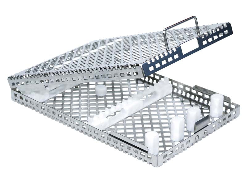 Steri-Wash-Tray Instrumenten Tray, 17,6 x 27,3 x 3,4 cm, mit Silikoneilage