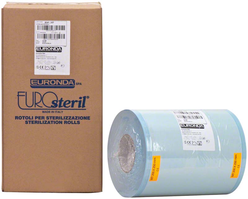 EUROsteril® Beutel Rolle für Sterilisationsgut, 200 m, 25 cm