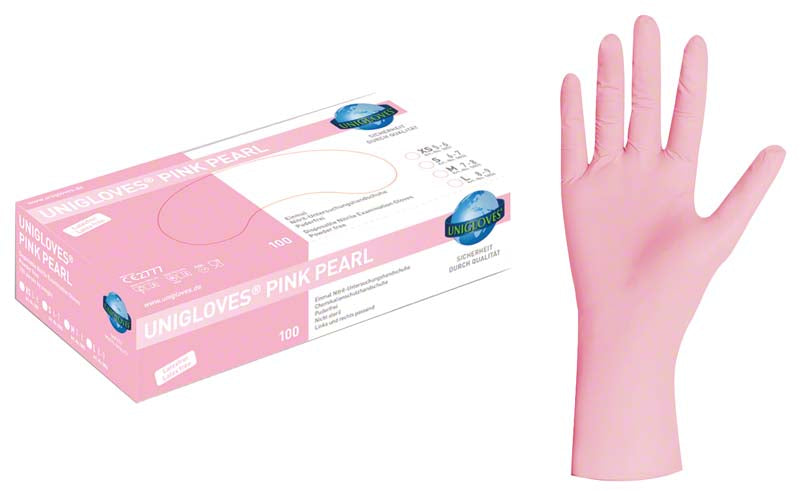 PINK PEARL Nitril Untersuchungshandschuhe, 100 Stk, pink, L