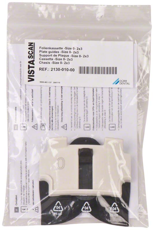 Folienkassette für Dental Speicherfolie, 2 x 3 cm, Größe 0, 1 Stk