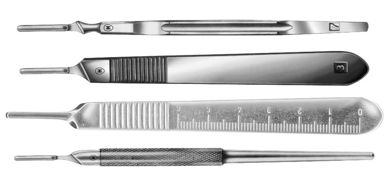 Skalpellgriff Nr. 3, 12,5 cm