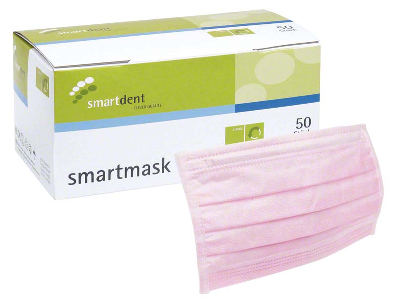 smartmask Mund-Nasen-Schutz, Gummizug, 50 Stk, pink