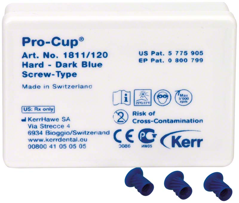 Polierkelch Pro-Cup hart, Screw in, 120 Stk