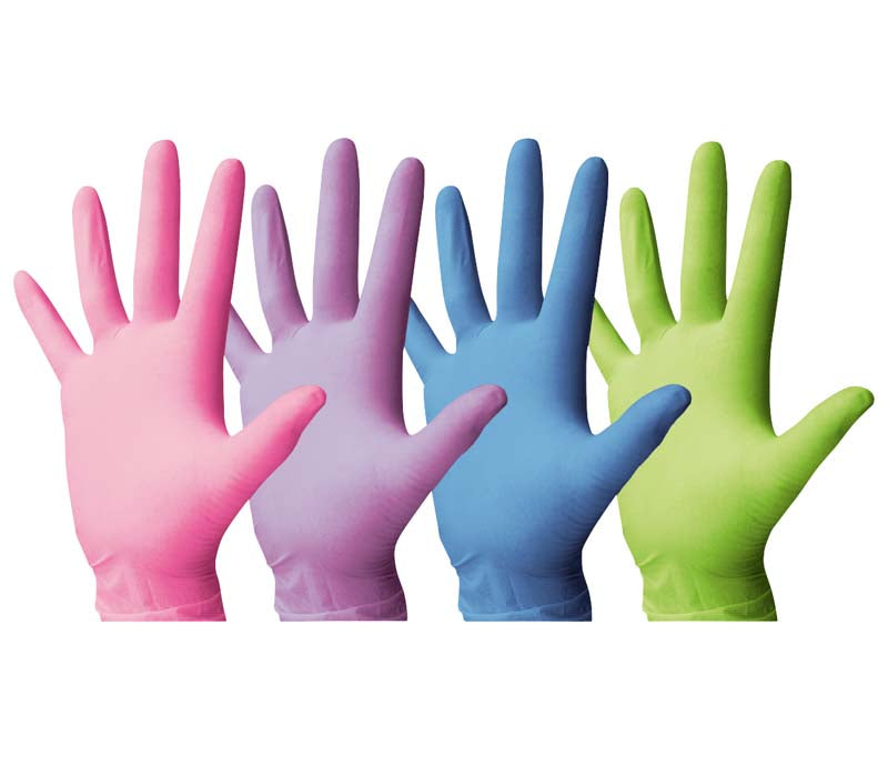 Monoart® Einmalhandschuhe Latex, puderfrei, 100 Stk, lila