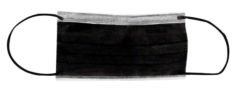 Monoart® Mund-Nasen-Schutz, Gummizug, 50 Stk, schwarz