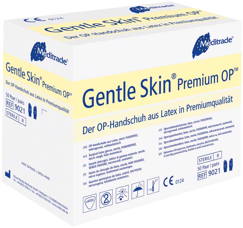 Gentle Skin® Premium OP™ OP Handschuhe, puderfrei, 50 Stk, Gr 7,5
