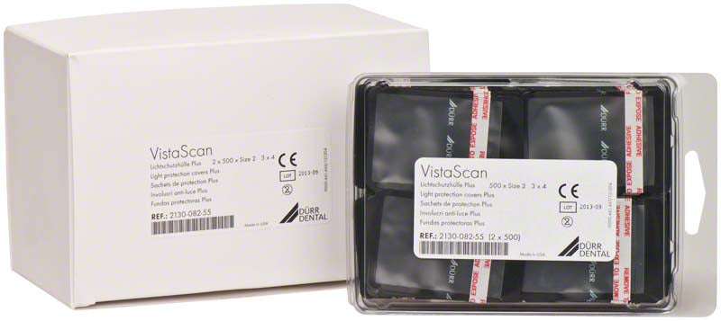 VistaScan Speicherfolienhüllen Plus, 1.000 Stk, 3 x 4 cm, Gr.2