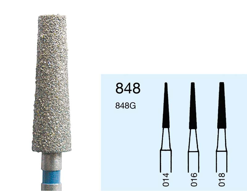 Omni Diamanten 848 für FG, 19 mm, standard, Konus flach ISO 016