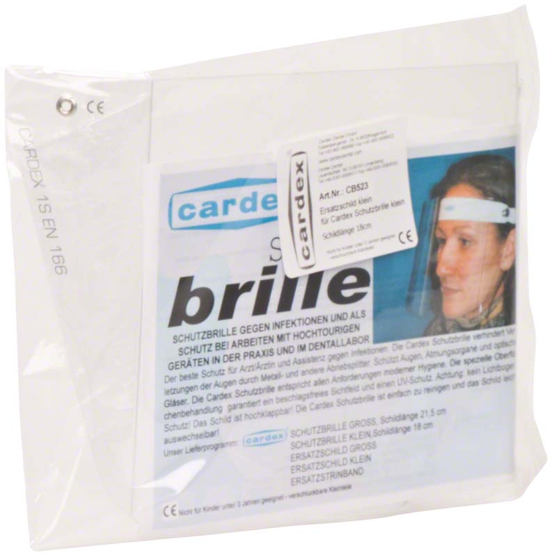 Cardex Ersatzschild für Gesichtsschild klein 18 cm